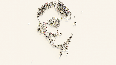 Freddie 3d 3dart abstract blender crowd particles