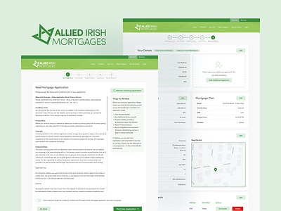Mortgage Application User Flow bank design figma ireland logo mortgage ui ux webdesign