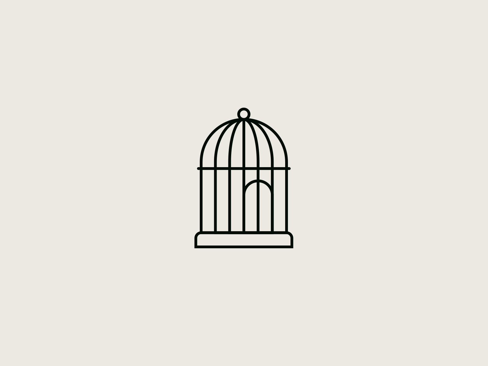 Free_as_a_Bird_Concept_01 animation bird birdcage brand branding brandmark cage door enter free free as a bird icon illustration logo minimal