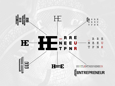 HUSTLEntrepreneur Branding Concept + Mockup branding design graphic design illustration logo typography vector