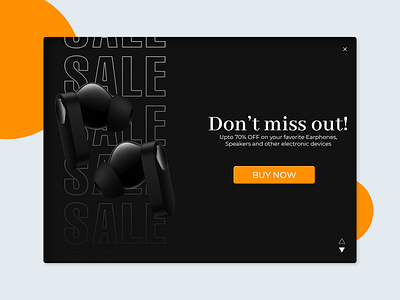 Day 12 - Popup UI design advertisement daily ui overlay popup ui website designer