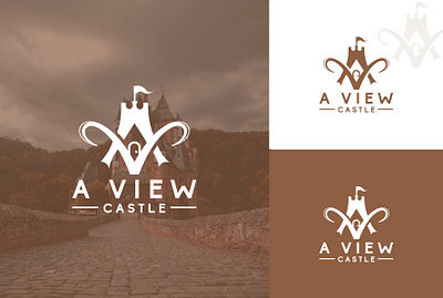 AV castle monogram logo brand mark branding business logo design logo minimalist logo monogram monogram logo