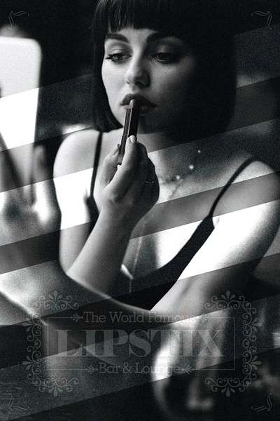 LIPSTIX Bar + Lounge Flyer Concept branding design flyer graphic design illustration logo typography vector