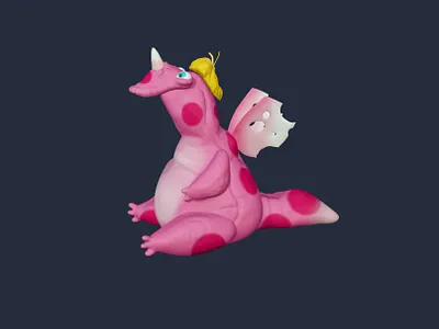 Pinky 3d modeling character design design digital character digital drawing illustration nomad sculpt procreate