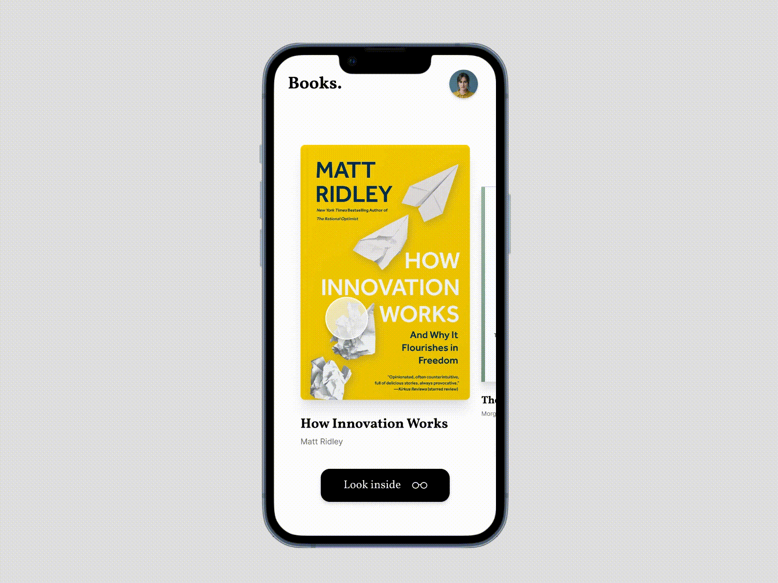 Book App – Swipe Animation in Figma animation app design book book app books design figma figma animation learn figma motion motion graphics ui ui design