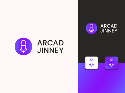 Arcad Jinney another present a brand branding design flat icon identity j letter logo mark minimal music music band podcast print radio streaming studio symbol