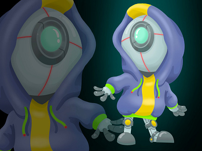 Tiny Robot adobe art artwork character characterdesign digitalart digitalartwork future illustration illustrator mascot modern modernworld procreate robot robot character robotic robotmascot tech technology