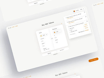 Swarm Notifications app bonding curve crypto design ui ux web3