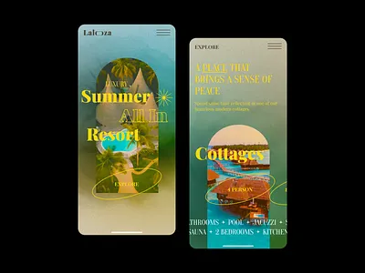 LALOOZA | MOBILE mobile mobile design product resort summer ui design web design