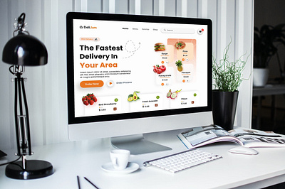 Food Delivery Site app design figma food design site ui ux