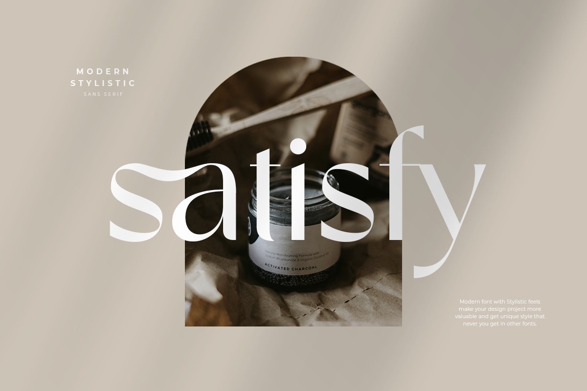 Satisfy - Sans Font branding design display font graphic design illustration logo logo design serif typeface typography