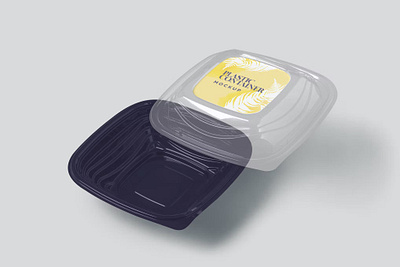 PlasticContainer Packaging Mockup app branding container cute design illustration logo mockup packaging packaging design plastic