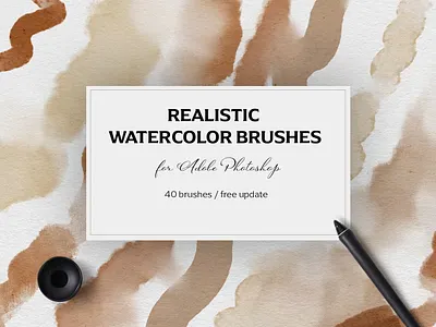 Free Realistic watercolor brushes - PS adobe photoshop brush brushes design digital art digital paint digital painting graphic design logo paint painting photoshop photoshop brush photoshop brushes realistic splash stroke texture watercolor watercolor brushes
