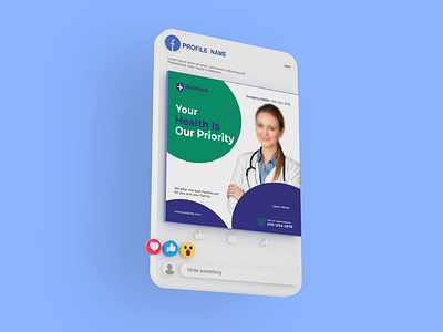 social media post banner Design ads banner branding creative design design doctor graphic design instagram logo medical medical banner print social media design web banner