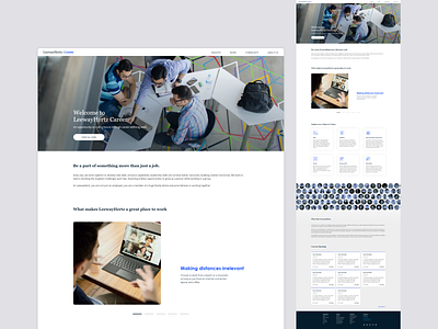 Career Page Design branding career page hiring ui web design