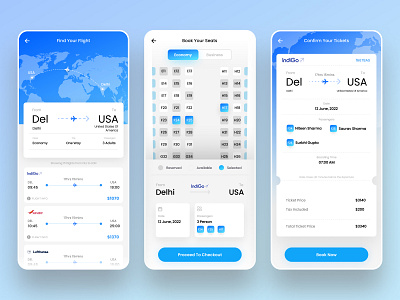 Flight Booking App UI adobe app design dribbble figma flight booking ui graphic design ticket booking ui ui ux ux design