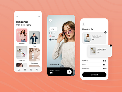 eCommerce App Design app design app like shopmatic app ui designers ecommerce app design ecommerce platfrom app design ui
