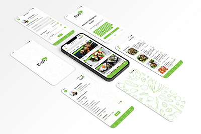 EatH app branding design logo ui ux