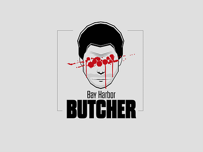 Branding Bay Harbor Butcher - Dexter animation blood branding butcher characterdesign crime dexter flat graphic design gray illustration logo minimalism minimalist motion graphics red series