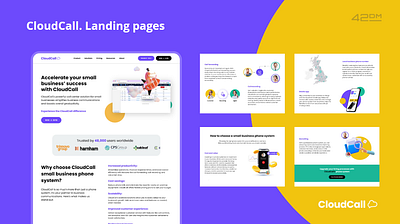 CloudCall. Landing pages app