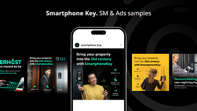 Smartphone Key. SM & Ads samples ux