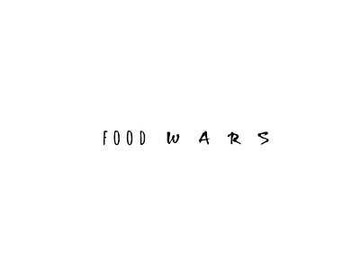 FOOD WARS app branding design graphic design illustration logo typography ui ux vector