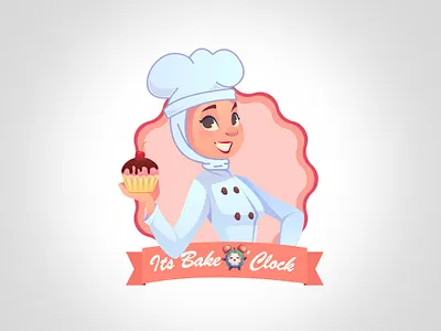 it's bake o'clock ! branding design graphic design illustration logo logo design