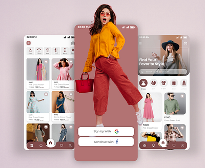 Fashion Ecommerce App app branding clothing ecommerce fashionecommerce graphic design illustration shopping