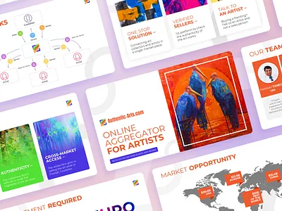 Art Gallery / NFT Presentation art branding crypto gallery illustration nft pitch deck presentaion