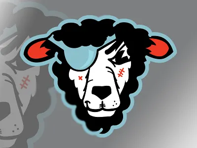 Black Sheep black sheep creative take graphic design hat logo logo sheep sports logo vector vintage logo