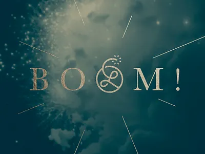 Lüminyx / Logo concept art direction bomb boom branding corporate identity fireworks gold foil gold texture graphic design graphiste freelance logo logo design mockup navy blue pyrotechnics