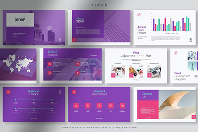 Xiove - Professional Infographic Statistic PPT annual branding company design designposter entrepreneur graphic design illustration infographic infographic statistic keynote marketing motion graphics powerpoint ppt professional report statistic ui vector