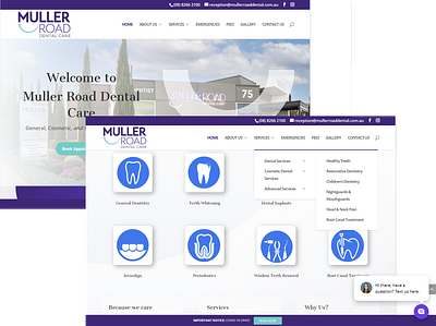 Muller Road Dental graphic design graphic designer logo design web design web design company web designer