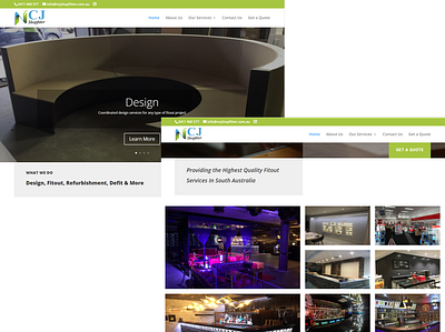 NCJ Shopfitter graphic design graphic designer logo design web design web design company web designer