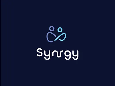 Synrgy Recruiting Logo agency balance brand branding graphic design hire hiring illustration infinity infinity sign job job search logo person recruiter recruiting staffing synergy synrgy
