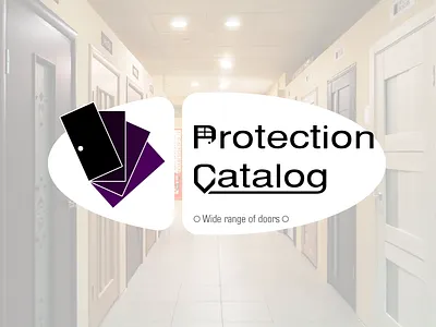 Protection Catalog - door shop logo design branding catalog corporate identity design digital art door door shop for sale graphic design illustration logo logo design logotype minimalism order shop logo vector