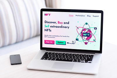 NFT Landing Page figma graphic design landing page ui uidesign uiux uiuxdesign web design webdesign