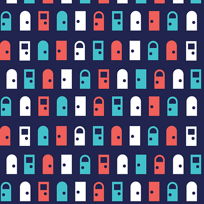 Door Pattern brand pattern branding door doors doorways graphic open door pattern patterns vector