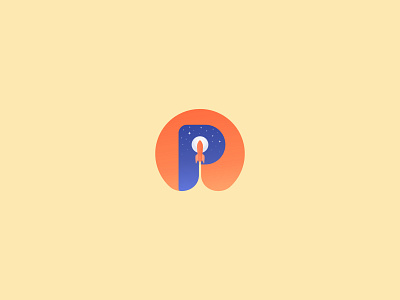 P-Point Rocket Logo app branding conceptual graphic design icon illustration logo mark p letter point retro vibe rocket startup vector
