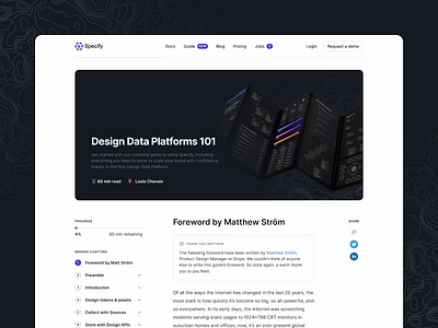 Design Data Platforms 101 — Mockups animation clean design system design token figma light theme motion graphics ui user interface video