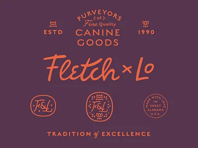 F&L: e-Commerce Pet Boutique 2.0 brand design branding crown flower hand lettering lettering logo logo design monogram pets signet type typography