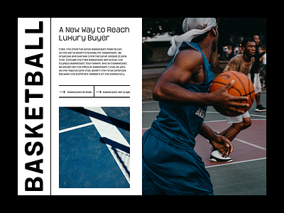 Basketball Concept basketball branding concept figma graphic design luxury photoshop typography ui ux web design web site