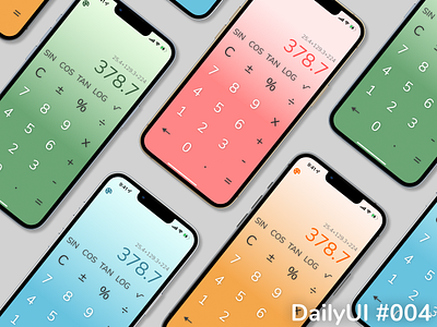 DailyUI #004 - Calculator app design calculator dailyui design graphic design ui ui design user interface ux ux design uxui