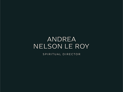 Andrea Nelson Le Roy - Spiritual Director - Brand Identity art brand identity branding design graphic design illustration logo vector