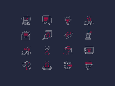 Education Icons Set branding graphic design icons minimalism