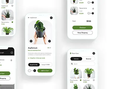 Plant Store App app daily ui plant plant app plants ux ui