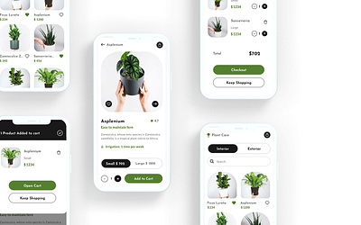 Plant Store App app daily ui plant plant app plants ux ui