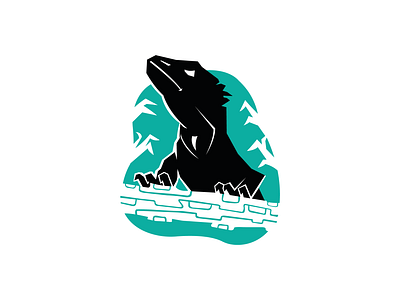 Wild Lizard Logo animal branding gecko jungle lizard logo design mascot design mascot logo nature raptile wild