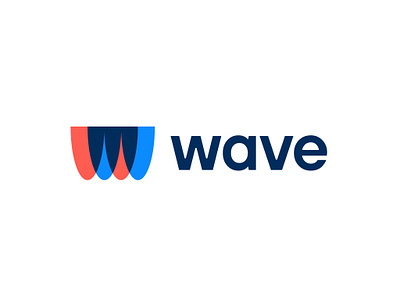 Wave logo concept ( for sale ) abstract blockchain branding crypto design icon logo mark monogram ocean sea technology w water waves ww