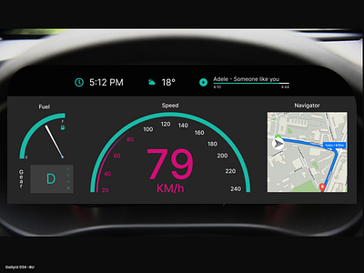 Daily UI #034 - Car Interface 34 app app mobile car car interface daily ui dailyui design interface ui